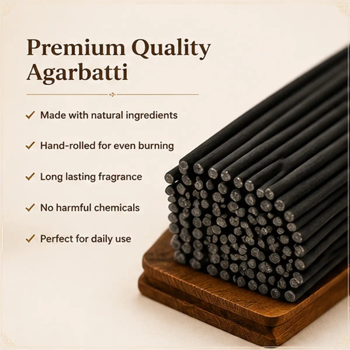 Vedu Agarbatti Chandan Incense Sticks – 400g Pack | Pure & Sacred Sandalwood Fragrance for Pooja, Meditation & Home