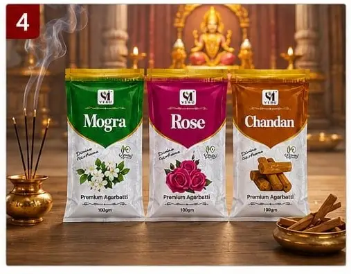 3-in-1 Divine Fragrance Pack (Mogra, Rose & Chandan)